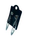 Brinco Feminino Argola Oval Dupla Contemporânea Aço Inox Brinco Feminino Argola Oval Dupla Contemporânea Aço Inox