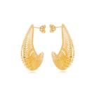 Brinco Feminino Asa Dourada Banhado a Ouro 18K Brinco Feminino Asa Dourada Banhado a Ouro 18K