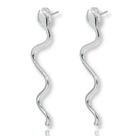 Brinco Feminino Cobra Minimalista Prata Legitima