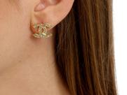 Brinco Feminino com Microzircônias Folheado a Ouro 18k