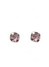 Brinco feminino de prata 925 rosa com pedra delicado Brinco feminino de prata 925 rosa com pedra delicado