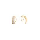 Brinco Feminino Ear Hook Cravejado Banhado a Ouro 18k