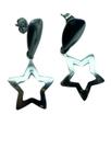 Brinco Feminino Estrela Vazada Aço Inox - 4cm Brinco Feminino Estrela Vazada Aço Inox - 4cm