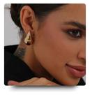 Brinco feminino gota dourada