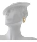 Brinco Feminino Ouro 18k 750 Modelo Argolinha Burilado