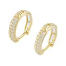 Brinco Feminino Ouro 18k 750 Modelo Click Certificado Garant
