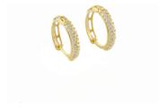 Brinco Feminino Ouro 18k 750 Modelo Click Certificado