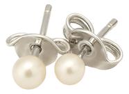 Brinco Feminino Prata 925 Pérola Delicada 3 Mm Brinco Feminino Prata 925 Pérola Delicada 3 Mm