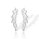 Brinco Feminino Prata Pura Ear Cuff Anjo Asas Delicado
