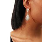 Brinco Feminino Strass Zircônia Acessórios Festa Casamento
