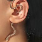 Brinco Festa Feminino Delicado Pérola Ear Cuff Cobra 1 Un -