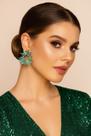 Brinco Festa Feminino Zircônia Cristal Strass Pedraria Verde Rosa Pink Furta Cor Formatura Namorada Debutante Brilhante Brinco Festa Feminino Zircônia Cristal Strass Pedraria Verde Rosa Pink Furta Cor Formatura Namorada Debutante Brilhante