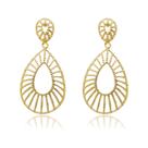 Brinco Filigrana Detalhado Banhado a Ouro 18k Brinco Filigrana Detalhado Banhado a Ouro 18k
