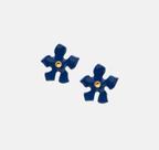 Brinco Flor Azul Ah Mar M Loures