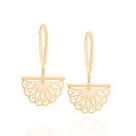 Brinco flor estilizada banhado a ouro 18k Rommanel 525663 Brinco flor estilizada banhado a ouro 18k Rommanel 525663