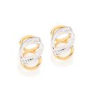 Brinco Fol. A Ouro Com Aplicação De Rhodium Rommanel 520774