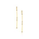 Brinco folheado a ouro com cristais BRANCO 523390 Rommanel