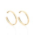 Brinco folheado a ouro meia argola 522901 Rommanel