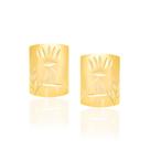 Brinco folheado a ouro retangular 522714 Rommanel