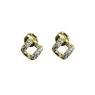 Brinco Folheado com Zircônia, Brilho e Elegância