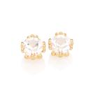 BRINCO FORMADO POR 2 ZIRCÔNIAS 8,0 MM (PAR). MED 1,0 CM Brinco feminino folheado a ouro 18k joia antialérgica presente feminino para criança BRINCO FORMADO POR 2 ZIRCÔNIAS 8,0 MM (PAR). MED 1,0 CM Brinco feminino folheado a ouro 18k joia antialérgica presente feminino para criança