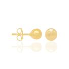 BRINCO FORMADO POR BOLA LISA. MED. 6MM DIÂMETRO Brinco feminino folheado a ouro 18k joia antialérgica presente feminino mulheres