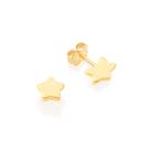 BRINCO FORMATO ESTRELA PEQUENA (SEGUNDO FURO) Brinco feminino folheado a ouro 18k joia antialérgica presente feminino para crian