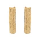Brinco Franja Grande Banhado em Ouro 18K Brinco Franja Grande Banhado em Ouro 18K