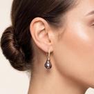 Brinco Gancho Zircônia e Pérola Estilo Boho - Acessório Feminino Brinco Gancho Zircônia e Pérola Estilo Boho - Acessório Feminino
