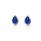Brinco Gota Azul - Banhado em Prata 925