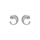 Brinco Gota Circular Banhado a Prata 925