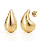 Brinco Gota Dourada G Banhado a Ouro 18K Brinco Gota Dourada G Banhado a Ouro 18K