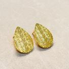Brinco Gota Mandala Asteca Banhado em Ouro 18k Brinco Gota Mandala Asteca Banhado em Ouro 18k