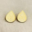 Brinco Gota Mandala Banhado em Ouro 18k Brinco Gota Mandala Banhado em Ouro 18k