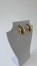 Brinco gota médio feminino dourado
