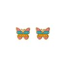 Brinco infantil Borboleta - Banhado em ouro 18k Brinco infantil Borboleta - Banhado em ouro 18k