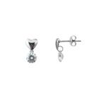 Brinco Infantil Coração com Ponto de Luz Aço Inox Brinco Infantil Coração com Ponto de Luz Aço Inox