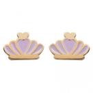 Brinco Infantil Coroa Em Ouro 18k