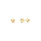 Brinco Infantil em Ouro Bolinha 2,5 mm Brinco Infantil em Ouro Bolinha 2,5 mm