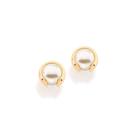 BRINCO INFANTIL FORMADO POR PÉROLA SINTÉTICA DE 4MM Brinco feminino folheado a ouro 18k joia antialérgica presente feminino mulheres BRINCO INFANTIL FORMADO POR PÉROLA SINTÉTICA DE 4MM Brinco feminino folheado a ouro 18k joia antialérgica presente feminino mulheres