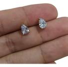 Brinco Infantil Gota Pequeno Dama Daminha Pedra Zirconia 6mm