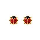 Brinco infantil Joaninha - Banhado em ouro 18k Brinco infantil Joaninha - Banhado em ouro 18k
