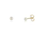 Brinco Infantil Para Bebê 3mm Banhado A Ouro 18k Rn Brinco Infantil Para Bebê 3mm Banhado A Ouro 18k Rn