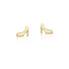 Brinco Infantil Prata Sapatinho Banhado a Ouro 18k