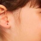 Brinco infantil solitário banhado a ouro 18k com zircônias Cód. 5263860037