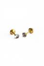 Brinco Infantil Zircônia Azul Ouro 18k - 0.27
