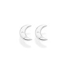 Brinco Lua Com 4 Estrelas Vazadas Prata 925 Rommanel 820303