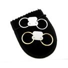 Brinco Masculino 20mm 2 Pares Folheado Ouro/prata Br248