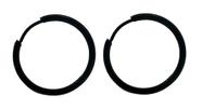 Brinco Masculino Feminino Argola Aço Inox preto 16mm 1 par Brinco Masculino Feminino Argola Aço Inox preto 16mm 1 par
