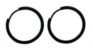 Brinco Masculino Feminino Argola preto 16mm Furo Aço Inox 1 par Brinco Masculino Feminino Argola preto 16mm Furo Aço Inox 1 par